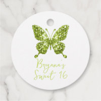 Papillon vert cristal de péridot Pierre de naissan