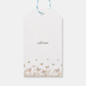 Étiquettes-cadeau Papillons de prairie aquarelle (Dos)