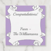 Étiquettes Cadeau Papillons et fleurs Whimsical et coloré (Dos)