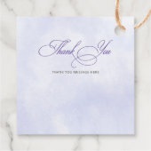 Étiquettes Cadeau Papillons Purple Gold Fairy Premier anniversaire (Dos)