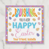 Étiquettes Cadeau Pâques joyeuses (Devant)