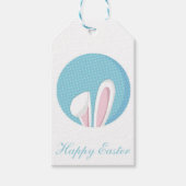 Étiquettes-cadeau Pâques Joyeuses Parfaites, Lapin (Devant)
