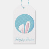 Étiquettes-cadeau Pâques Joyeuses Parfaites, Lapin (Dos)