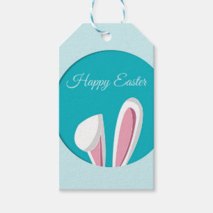 Étiquettes-cadeau Pâques Joyeuses Parfaites, Lapin