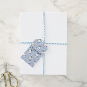 Étiquettes-cadeau Pâques Joyeuses Parfaites, Lapin Bébé