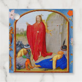 Étiquettes Cadeau Paques Médiévale de Résurrection Catholique Chréti (Devant)