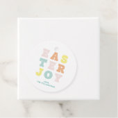 Étiquettes Cadeau Pâques Pastel Moderne (En situation)