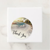 Étiquettes Cadeau Paradise Beach Sunset Rustic Coastal Mariage (En situation)