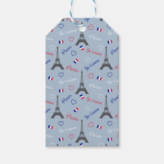 Étiquettes-cadeau Paris (Devant)