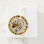 Étiquettes Cadeau Paris à Brun (En situation)