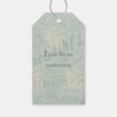 Étiquettes-cadeau Paris Corporate Party ajouter le logo (Dos)