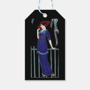 Étiquettes-cadeau Paris fashion 1920