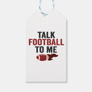 Étiquettes-cadeau Parlez de football à moi drôle Football Imaginaire