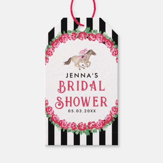 Étiquettes-cadeau Parlez Derby avec moi | Fête de douche de mariage  (Devant)