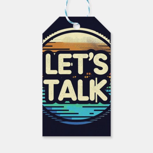 Étiquettes-cadeau Parlons (Devant)