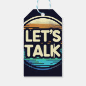 Étiquettes-cadeau Parlons (Dos)