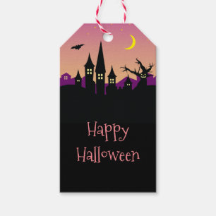 Étiquettes-cadeau Parti d'Halloween de la Maison Déplaisante, Éffr