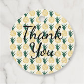 Étiquettes Cadeau Parti Merci de l'ananas (Dos)