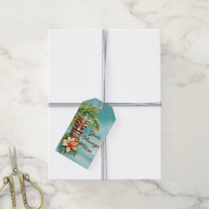 Étiquettes-cadeau Parti Tropical Tiki