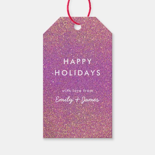 Étiquettes-cadeau Parties scintillant (Devant)