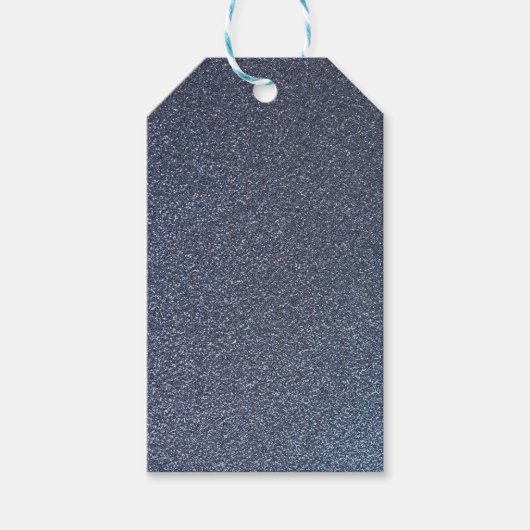 Étiquettes-cadeau Parties scintillant à étincelles en argent (Devant)