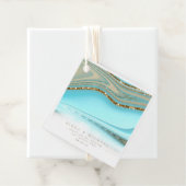 Étiquettes Cadeau Parties scintillant Abstraite Strata Mariage Merci (En situation)