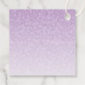 Étiquettes Cadeau Parties scintillant de glam violet clair sucré 16  (Dos)