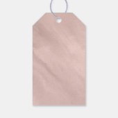 Étiquettes-cadeau Parties scintillant en marbre moderne Mariage Gold (Dos)