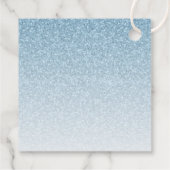 Étiquettes Cadeau Parties scintillant en verre bleu clair Sweet 16 P (Dos)