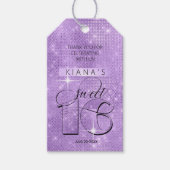 Étiquettes-cadeau Parties scintillant et brillant doux 16 Violet ID6 (Devant)