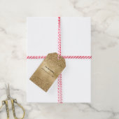 Étiquettes-cadeau Parties scintillant Gold Glitzy (Avec de la ficelle)