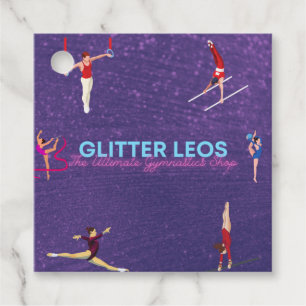 Étiquettes Cadeau Parties scintillant Leo's - The Ultimate Gymnastic