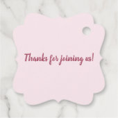 Étiquettes Cadeau Parties scintillant moderne Quinceañera (Dos)