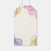 Étiquettes-cadeau Parties scintillant Noir Calligraphie Numéros de t (Dos)