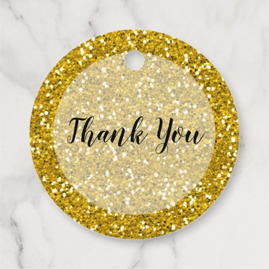 Étiquettes Cadeau Parties scintillant Or Sparkly laisser l'amour éti (Dos)