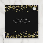 Étiquettes Cadeau Parties scintillant rose et or merci (Dos)