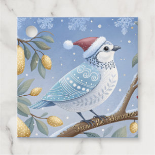 Étiquettes Cadeau Partridge Dans Un Arbre À Poires Favoriser Les Tag