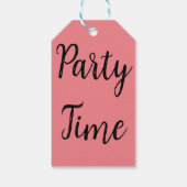 Étiquettes-cadeau Party Time (Dos)