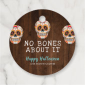 Étiquettes Cadeau Pas de doute Sugar Skull (Dos)