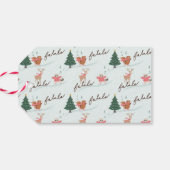 Étiquettes-cadeau Pas de Peeing Woodland Fox & Tree Livraison (Dos Horizontal)