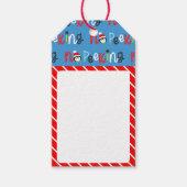 Étiquettes-cadeau Pas de pékin mignon Whimsical Kids Noël (Devant)