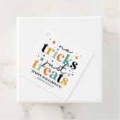 Étiquettes Cadeau Pas De Trucs Juste Traite Halloween (En situation)