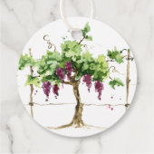 Étiquettes Cadeau Paso Robles Vignoble Vignoble Mariage Faveur T (Dos)