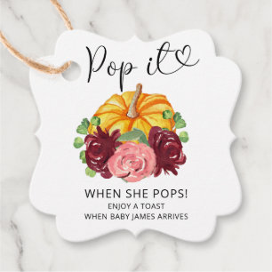 Étiquettes Cadeau Passez-le quand elle frappe le citrouille