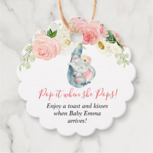 Étiquettes Cadeau Passez-le quand elle pique fille baby shower d'élé