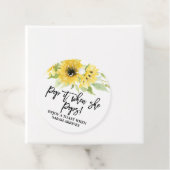 Étiquettes Cadeau Passez-le quand elle Pops aquarelle tournesol (En situation)