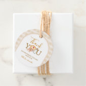 Étiquettes Cadeau Pastel A Little Cutie Pie En vichy Fall Baby showe (En situation)