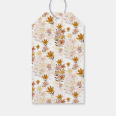 Étiquettes-cadeau Pastel Boho Mustard Jaune Fleurs sauvages (Dos)