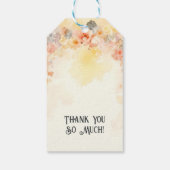 Étiquettes-cadeau Pastel Colors Chic Floral Vintage Chandelier (Dos)