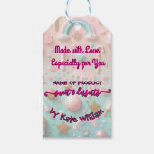 Étiquettes-cadeau Pastel Drip Cookie and Dessert Packaging (Devant)